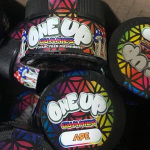 One Up Gummies Ape 3.5g – powerful psilocybin mushroom gummies with bold flavor and precise dosing for an intense psychedelic trip.