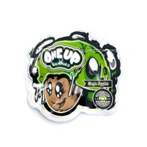 One Up Gummies Magic Apples 2.5g – sweet apple-flavored psilocybin mushroom gummies delivering precise dosing for a balanced psychedelic experience.