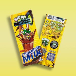 One Up Multiverse Chocolate Milk – psilocybin-infused treat with rich chocolate flavor